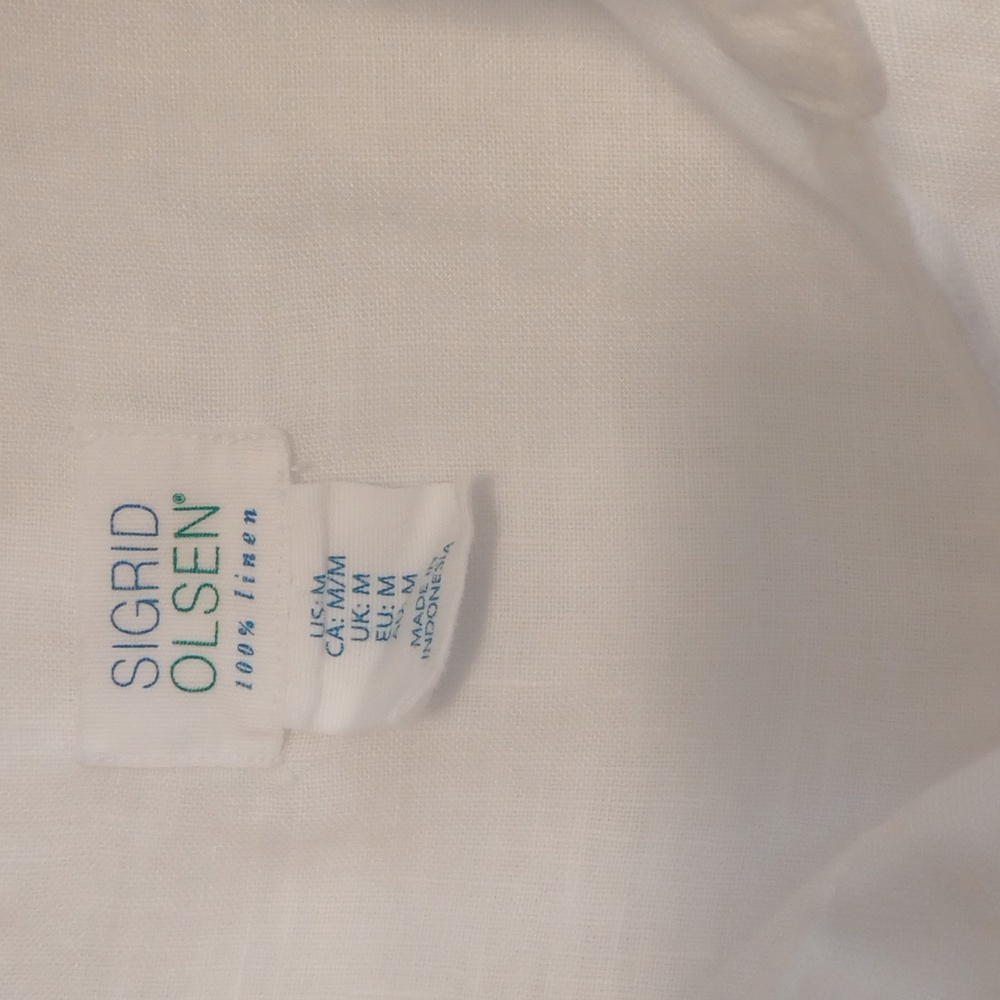 Sigrid Olson 100 % Linen Button Down - image 2
